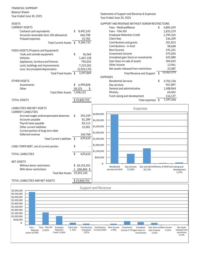FY 2025 Annual Report for Pleasant View, Inc.